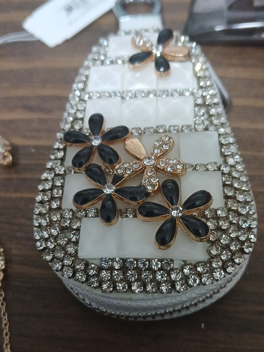 Universal Bling Crystal Diamond Cute Car Key Case Holder Cover Keychain Ring New